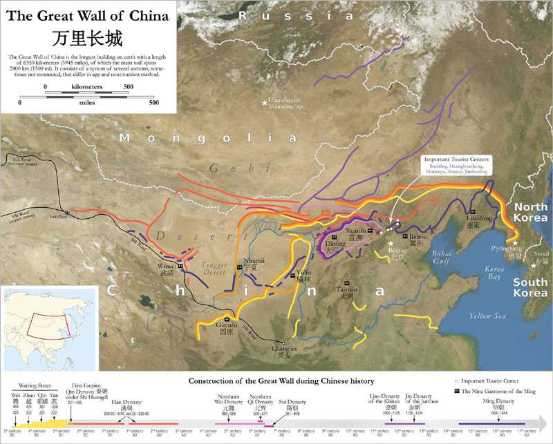Яка довжина великої китайської стіни? велика китайська стіна (great wall of china) китайська істана.