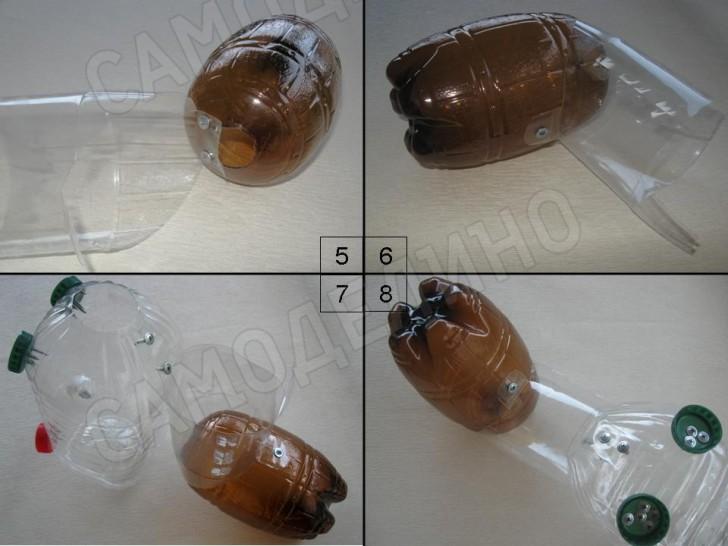 Як зробити ослика з пляшок. Квіти і тварини з пластикових пляшок