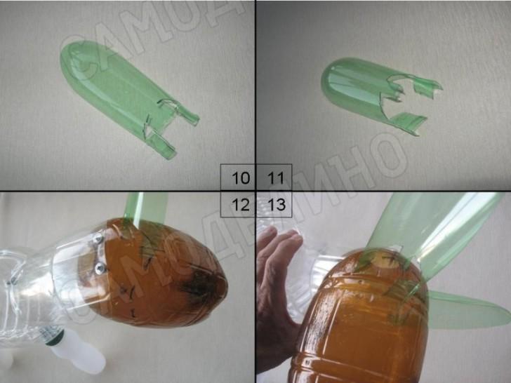 Як зробити ослика з пляшок. Квіти і тварини з пластикових пляшок