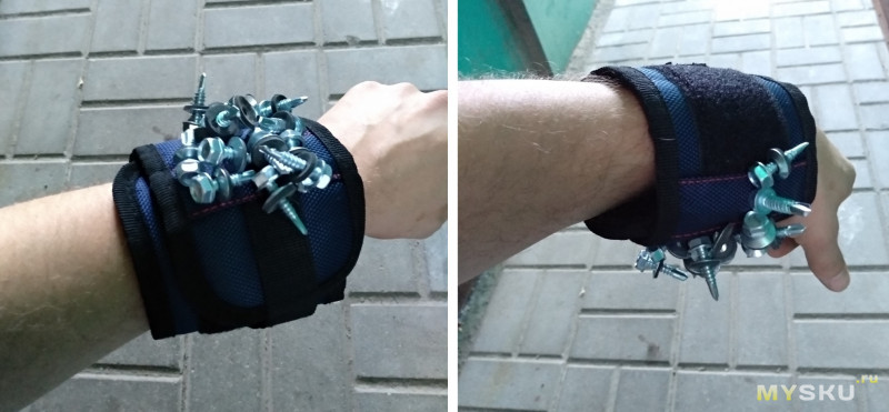 Магнітний будівельний браслет для кріплення дрібних деталей на руці. Будівельний браслет з магнітом магнітний браслет для цвяхів і шурупів