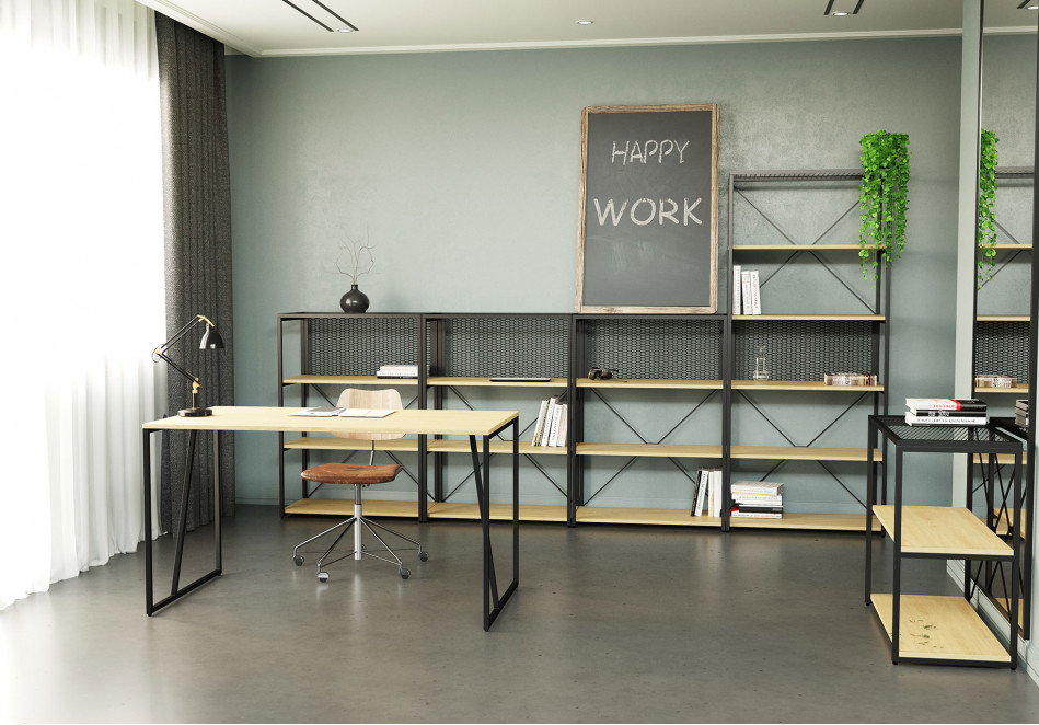 сучасний офісний інтер'єр з меблями