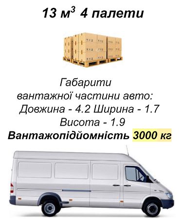 вантажні перевезення Київ мікроавтобус