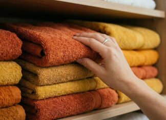 Як згортати рушники для більш ефективного зберігання у ванній